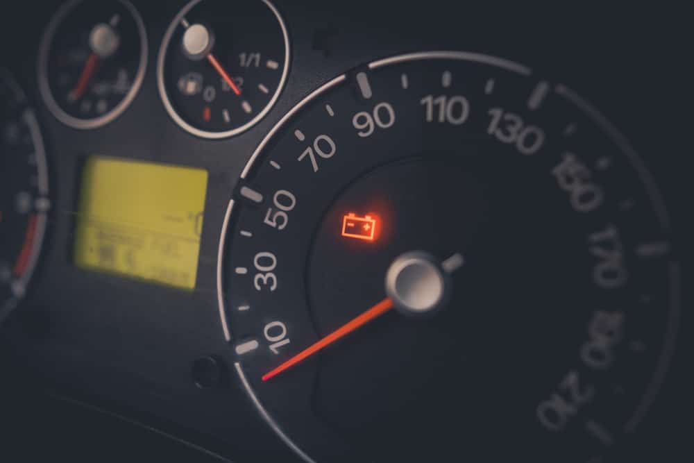 battery light on in car